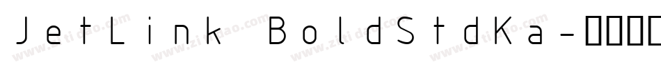 JetLink BoldStdKa字体转换